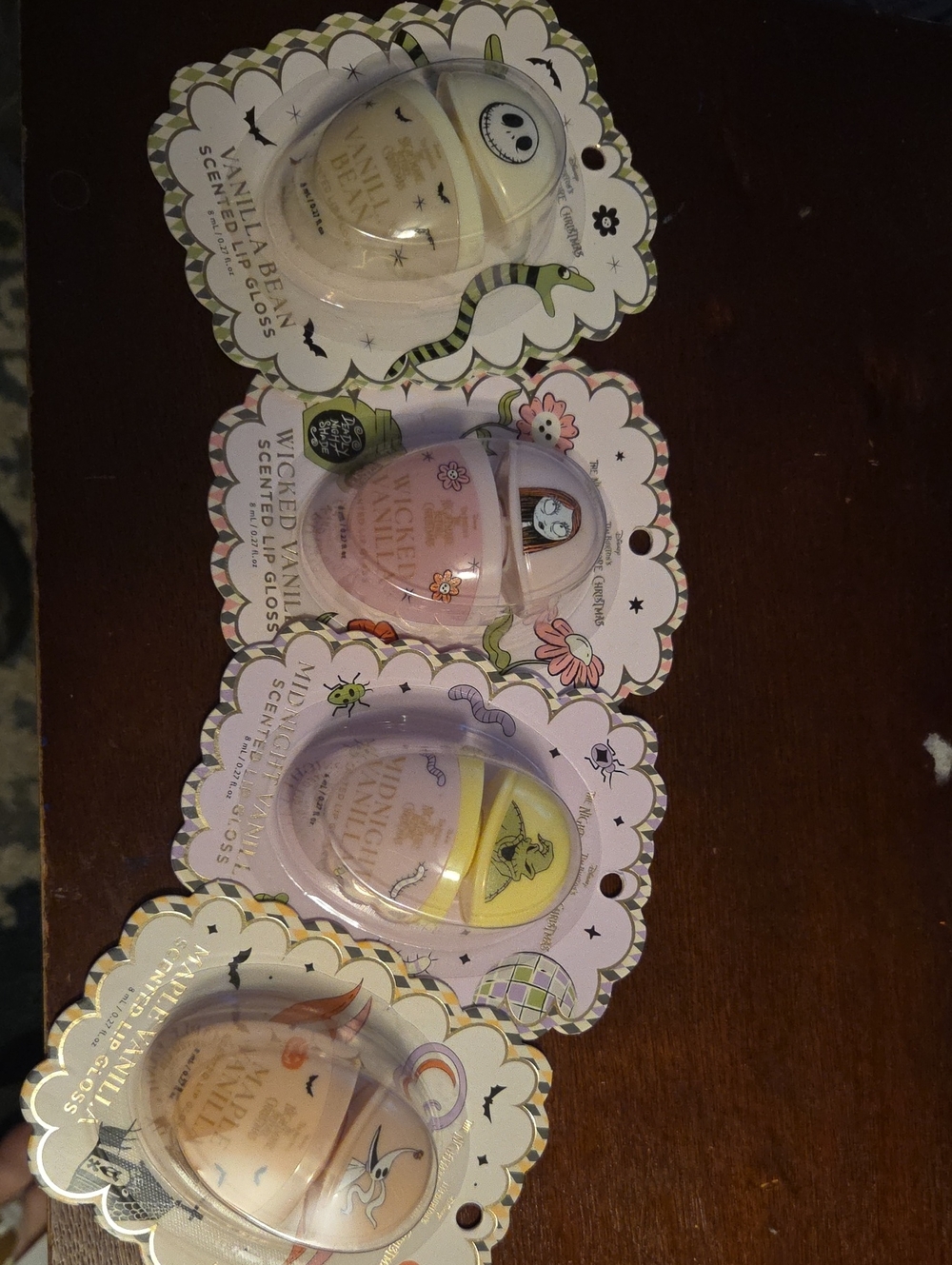 Nightmare Before Christmas Scented Lip Gloss - Assorted Pastel Shades